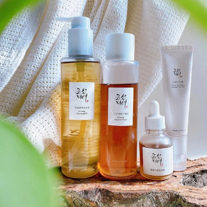 Beauty of Joseon Skincare Set – Cleanser, Toner, Essence & Rice Probiotic Sunscreen SPF50+