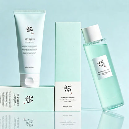 Beauty of Joseon Skincare Set – Cleanser, Toner, Essence & Rice Probiotic Sunscreen SPF50+